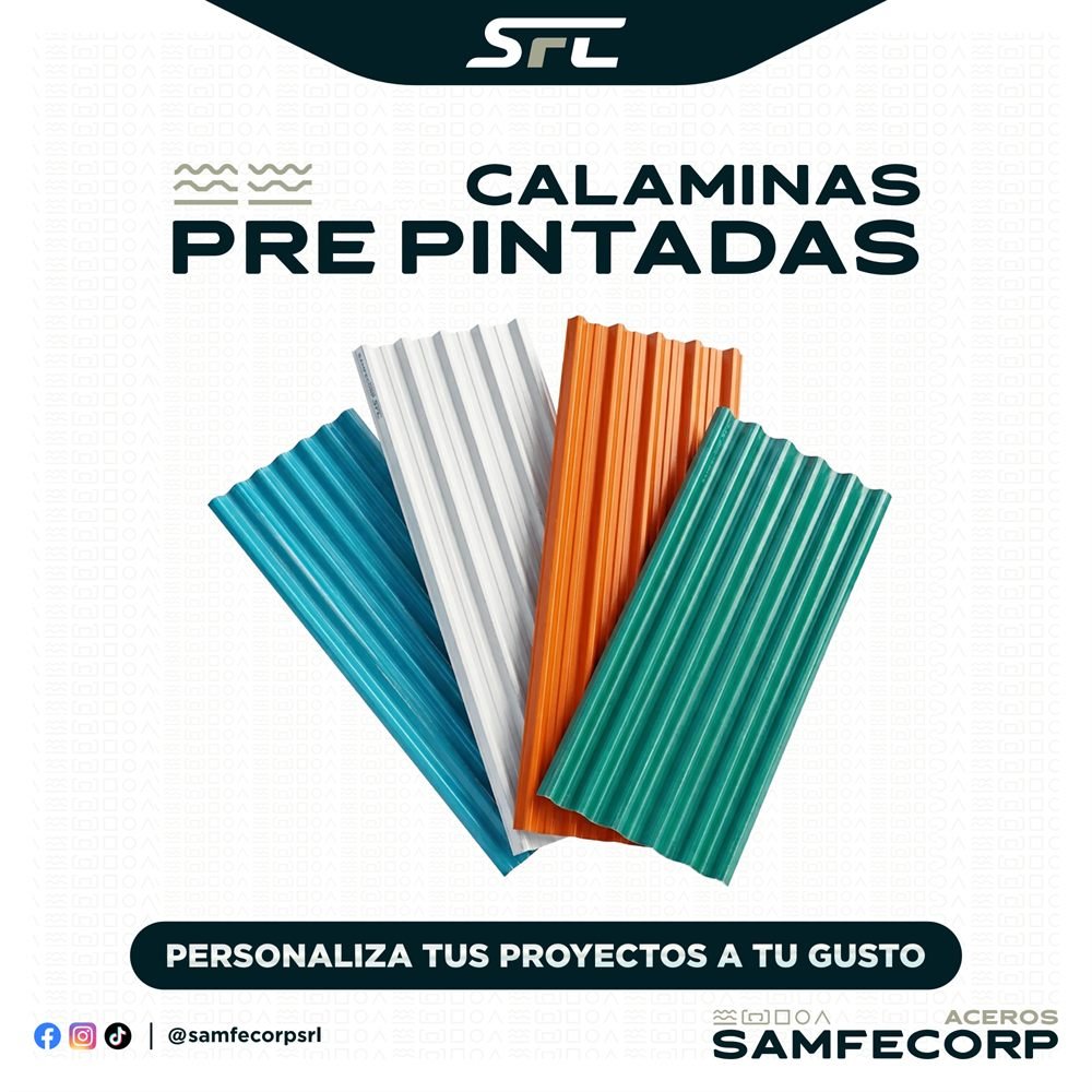 Publicación Calaminas pre pintadas